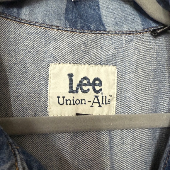 Lee Union-Alls Hits Of Blue Striped Denim Romper NWT - Picture 9 of 9